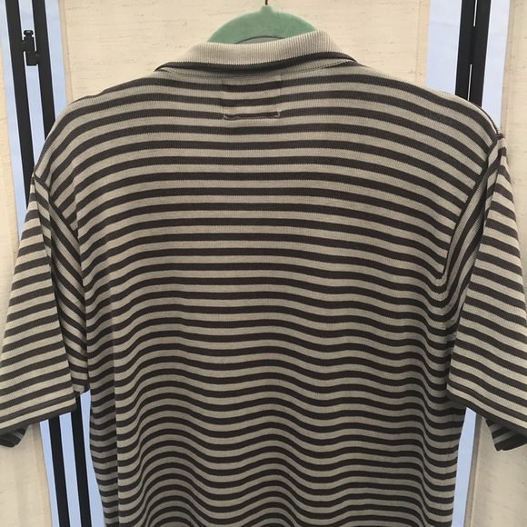 Collared men shirt size L gray & dark gray striped by Katin the pure line - Picture 9 of 10